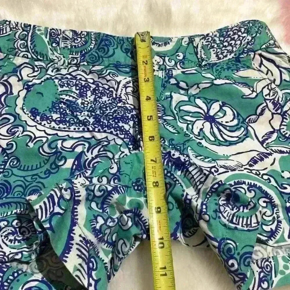 Lilly Pulitzer Womens Shorts Callahan Seafoam Montauk Chino Beach 29” Waist - Picture 6 of 12